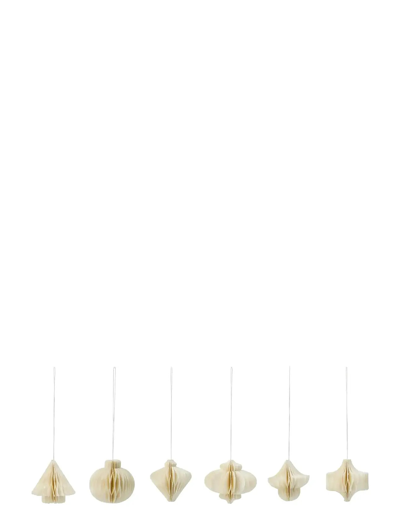 HOUSE DOCTOR Julepynt, Hdcomb, Hvid Beige - 3.7X3.7X4CM - Unisex