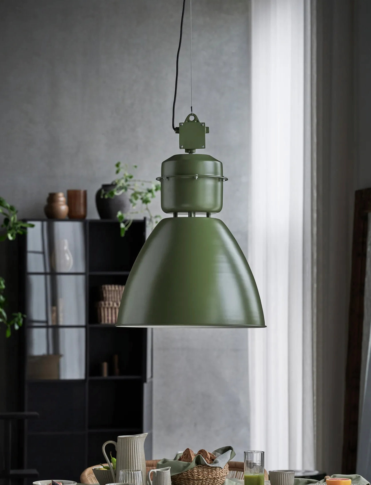 house doctor Lamp, Hdvolumen, Green, 54X54X60 cm, Green, Loftslamper > Indbyggede Loftslamper, Unisex