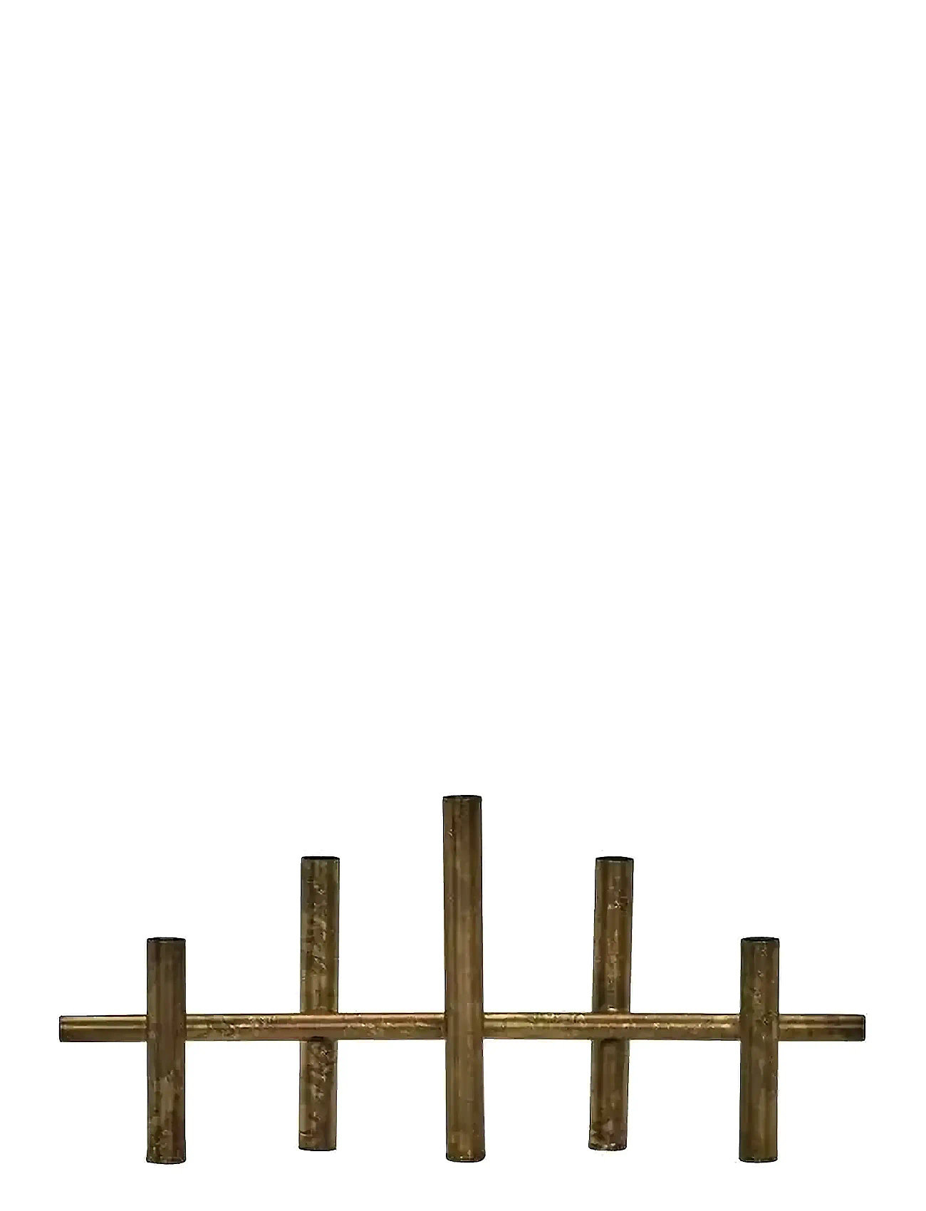 HOUSE DOCTOR Lysestage, Hdmaxi45, Antik Messingfinish Gold - 45X6X20CM - Unisex