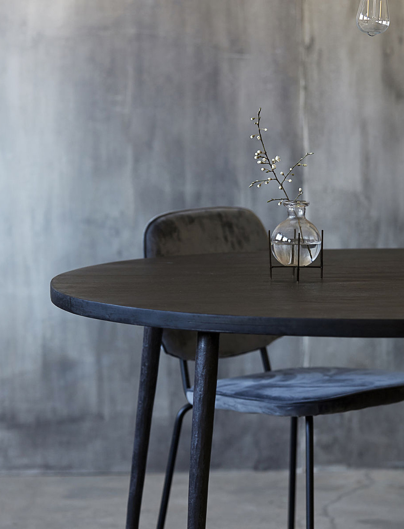 house doctor Dining Table, Hdclub, Black Stain, One Size, Black, Borde > Spiseborde, Unisex