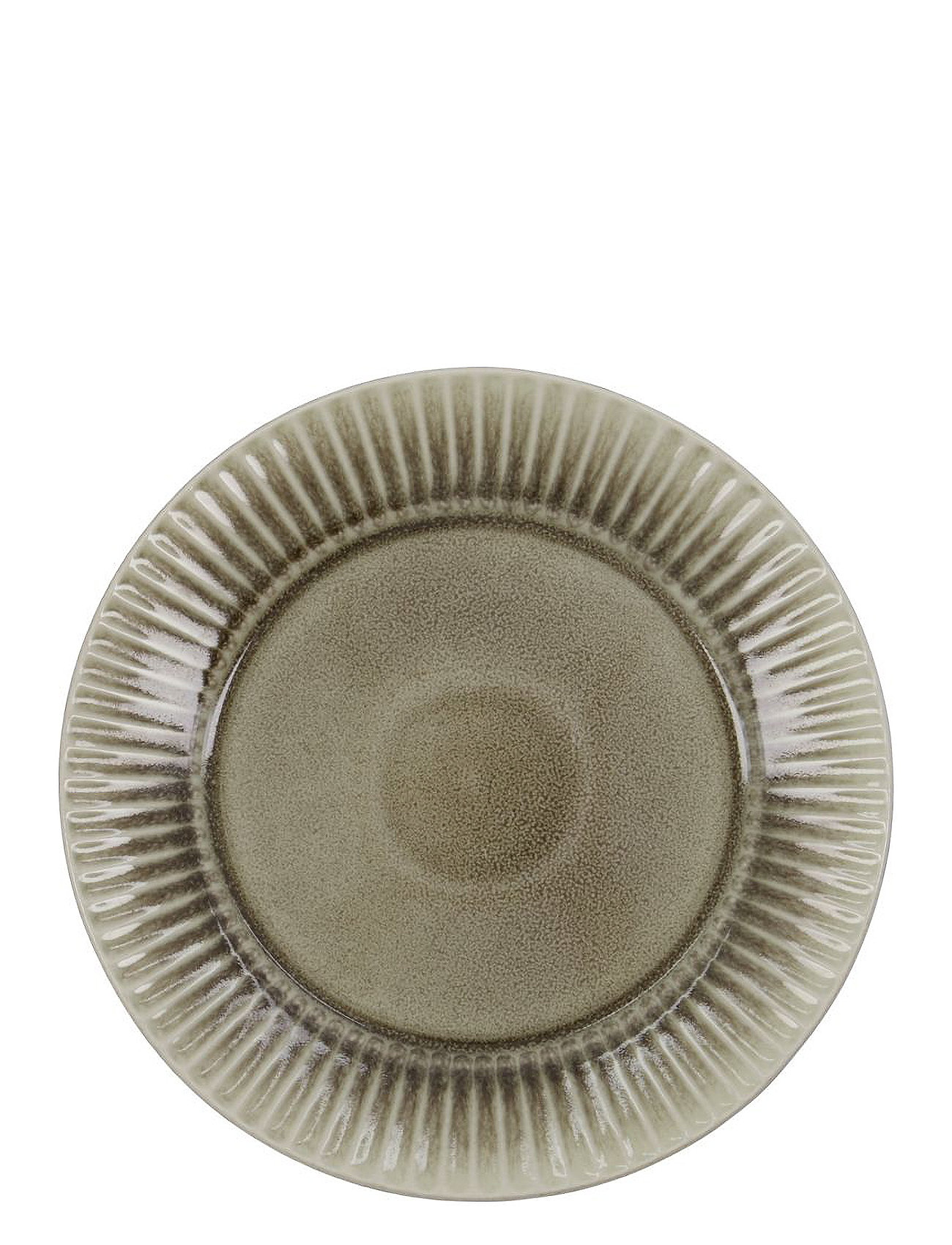 HOUSE DOCTOR Dinner Plate, Hdpleat, Grau/Braun Grau - Ø 27 CM - Unisex