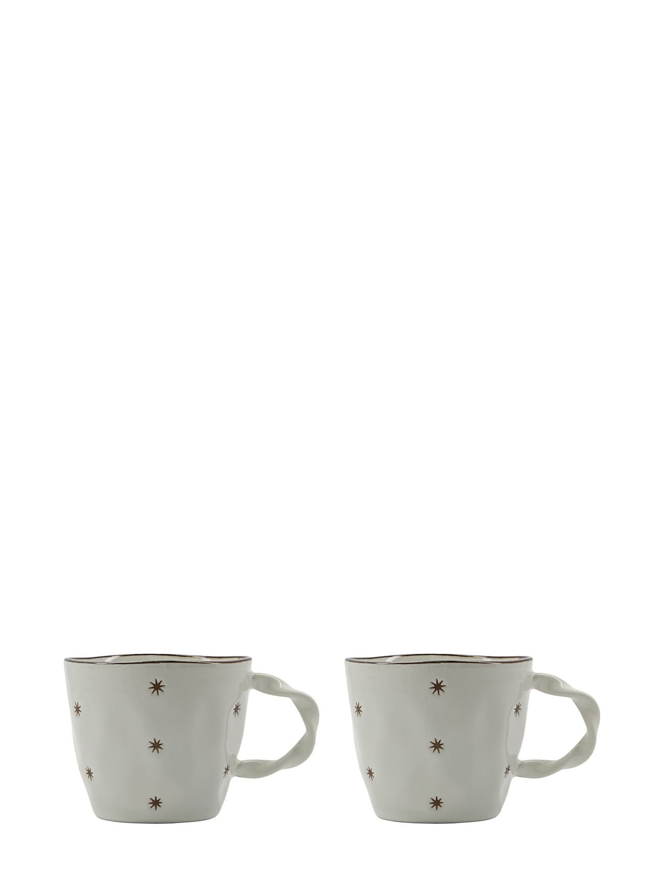 Mug, Starry, White Home Tableware Cups & Mugs Coffee Cups White House Doctor