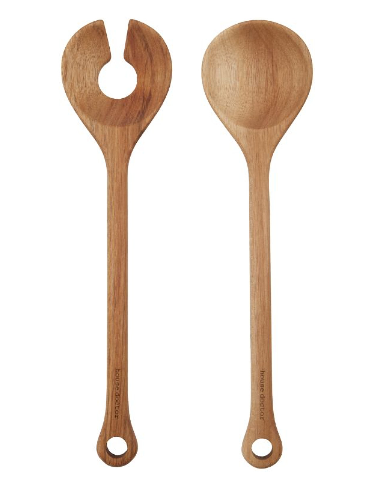 HOUSE DOCTOR Salad Servers, Hdeya, Nature Braun - L27.5CM - Unisex