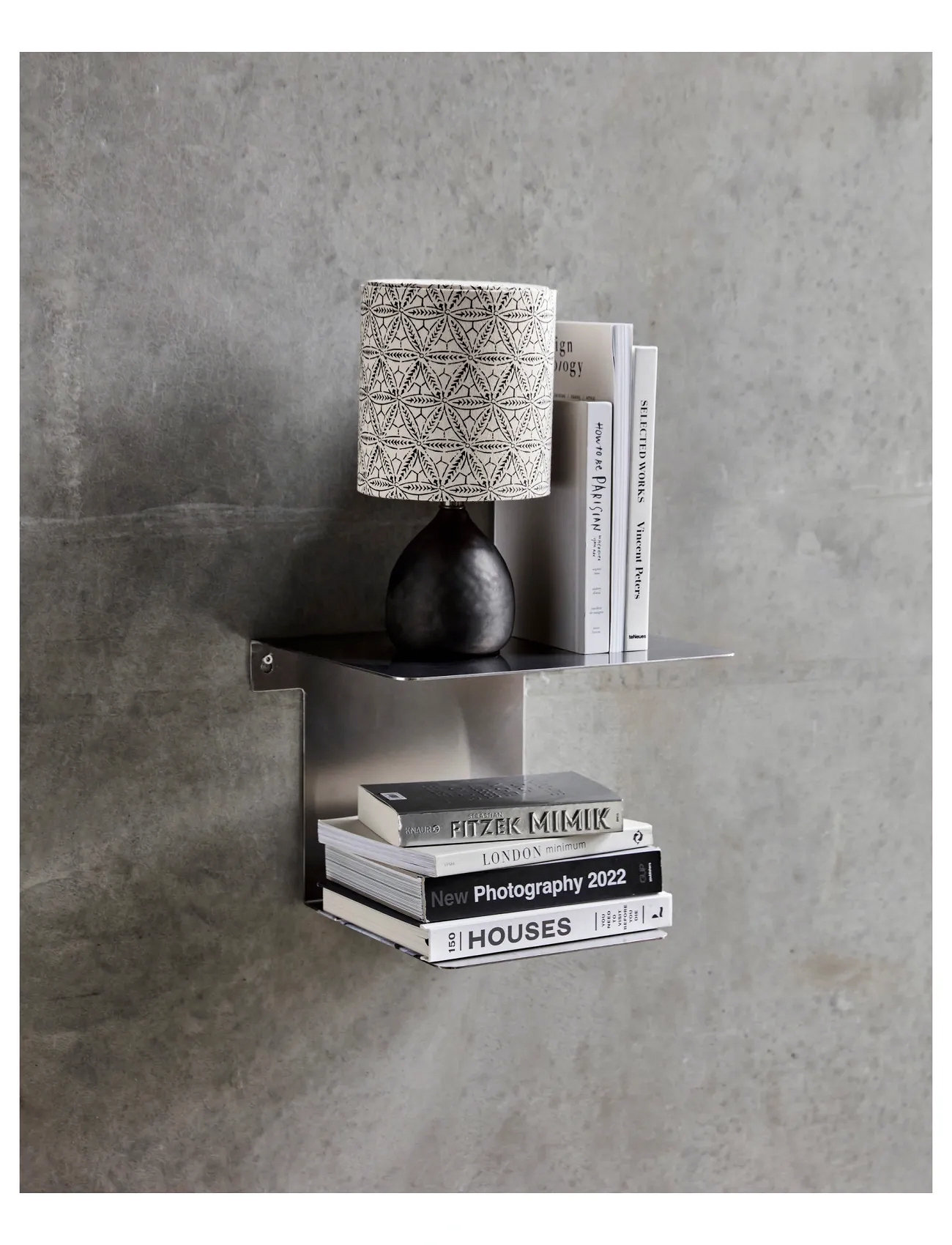 house doctor Hylde, Hdbook, Børstet Sølvfinish, One Size, Silver, Møbler > Hylder, Unisex