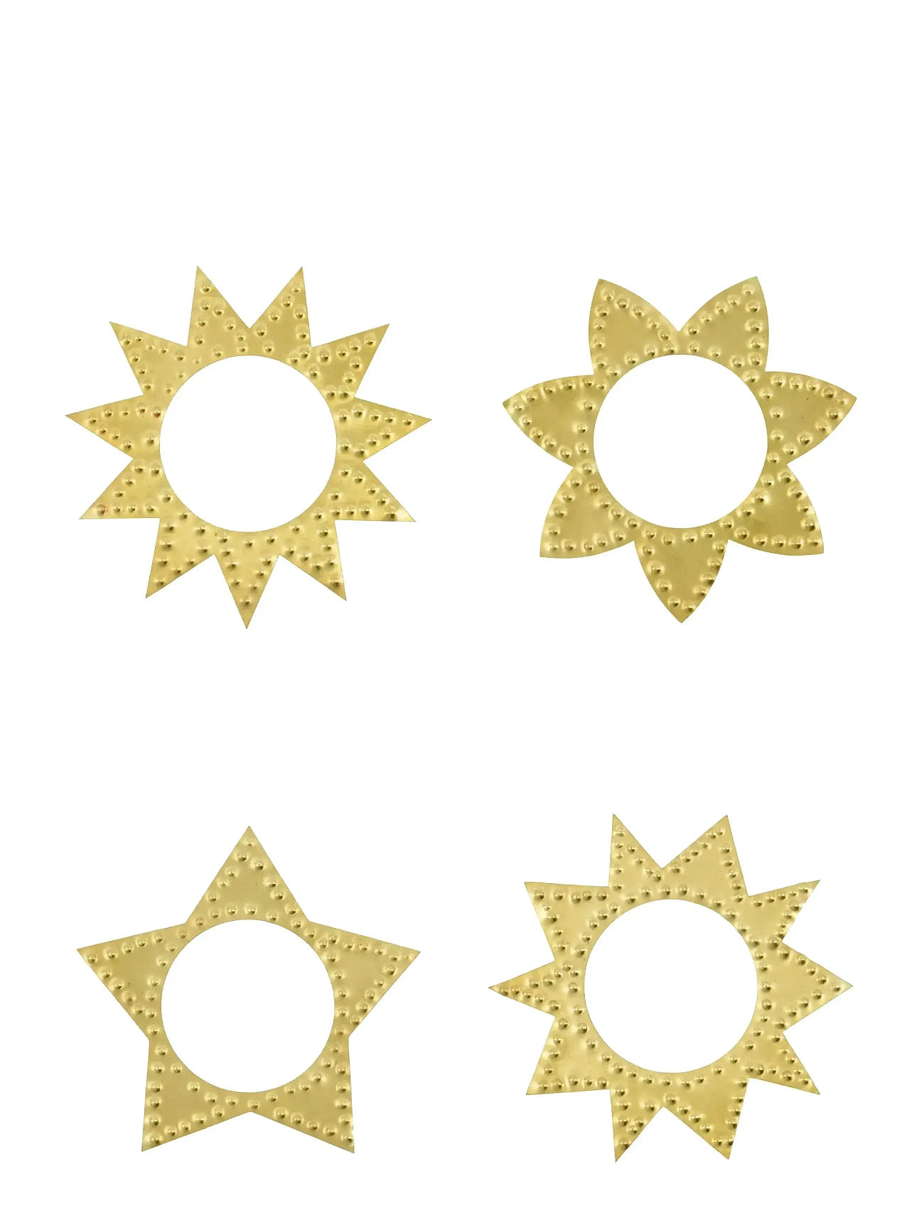 HOUSE DOCTOR Servietringe, Hdring, Antik Messingfinish Gold - 8.5X8.5X1CM - Unisex