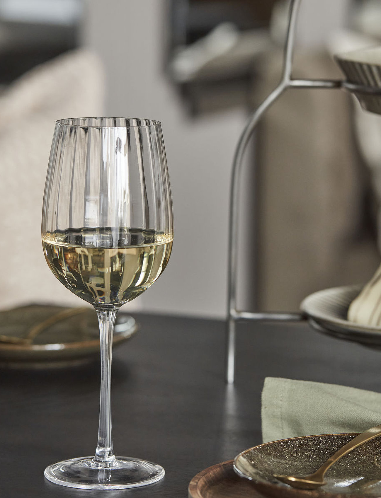 house doctor Wine Glass, Hdrill, Clear, 40 CL, Nude, Vinglas > Hvidvinsglas, Unisex