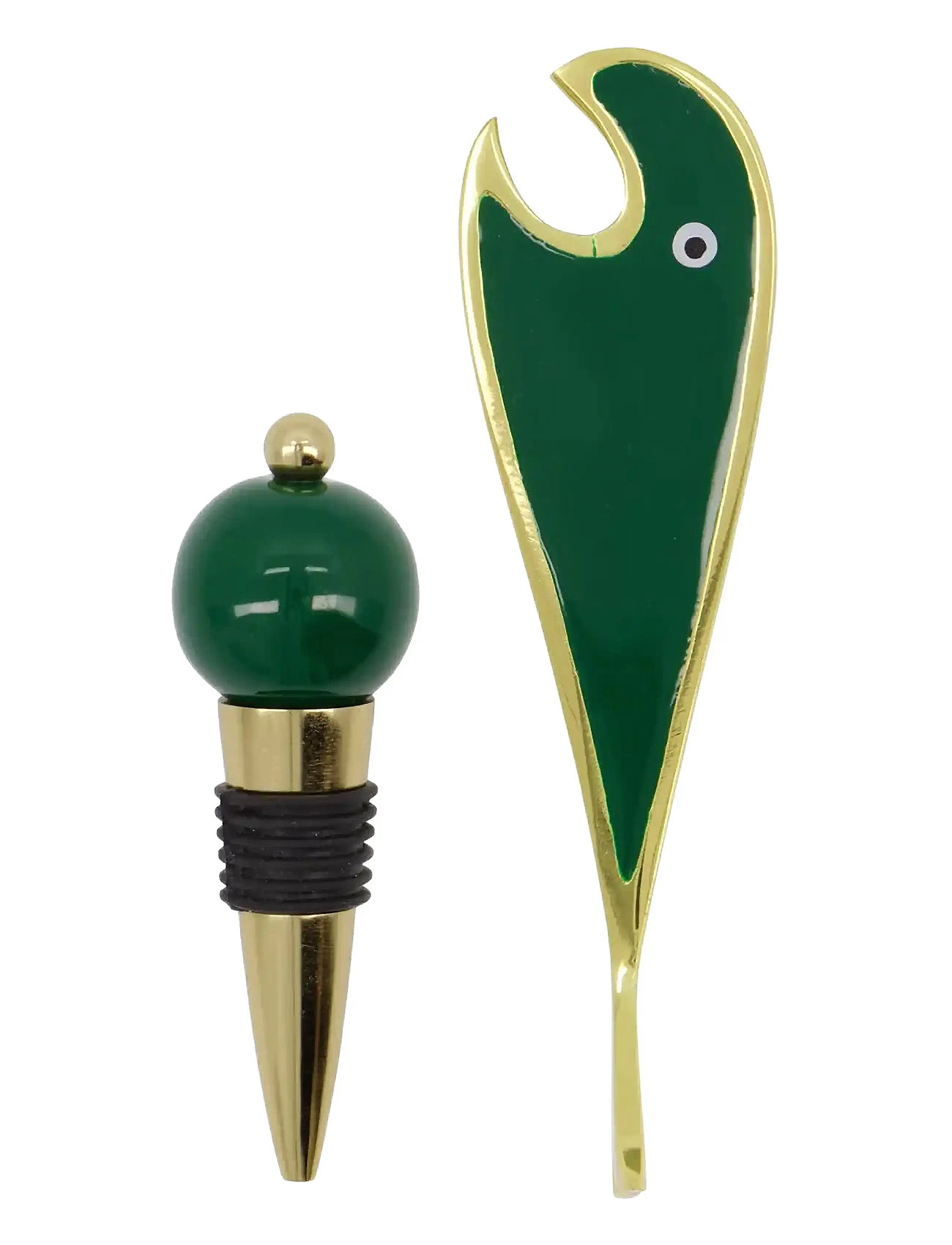 House Doctor Bar Accessories, Hdopen, Golden;Green Grön