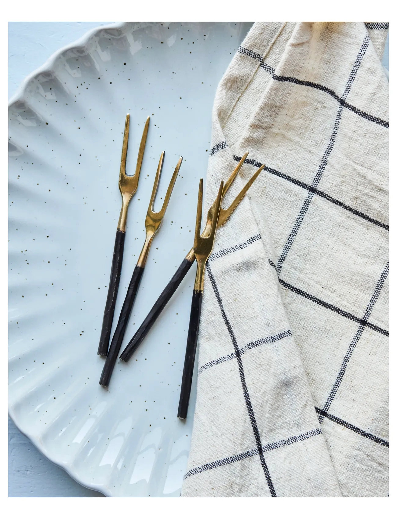 house doctor Køkkenredskaber, Hdfork, Antik Messing, One Size, Gold, Bestik > Gafler, Unisex
