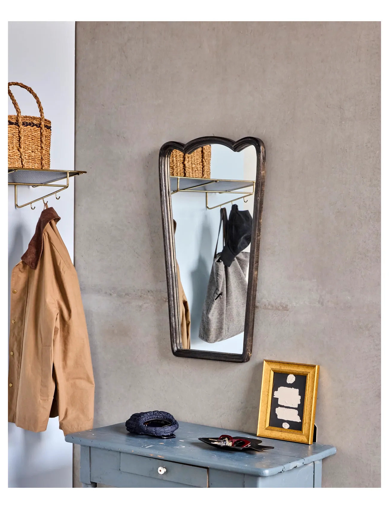 house doctor Spejl M. Ramme, Hdjamp, Sort, One Size, Black, Spejle > Vægspejle, Unisex