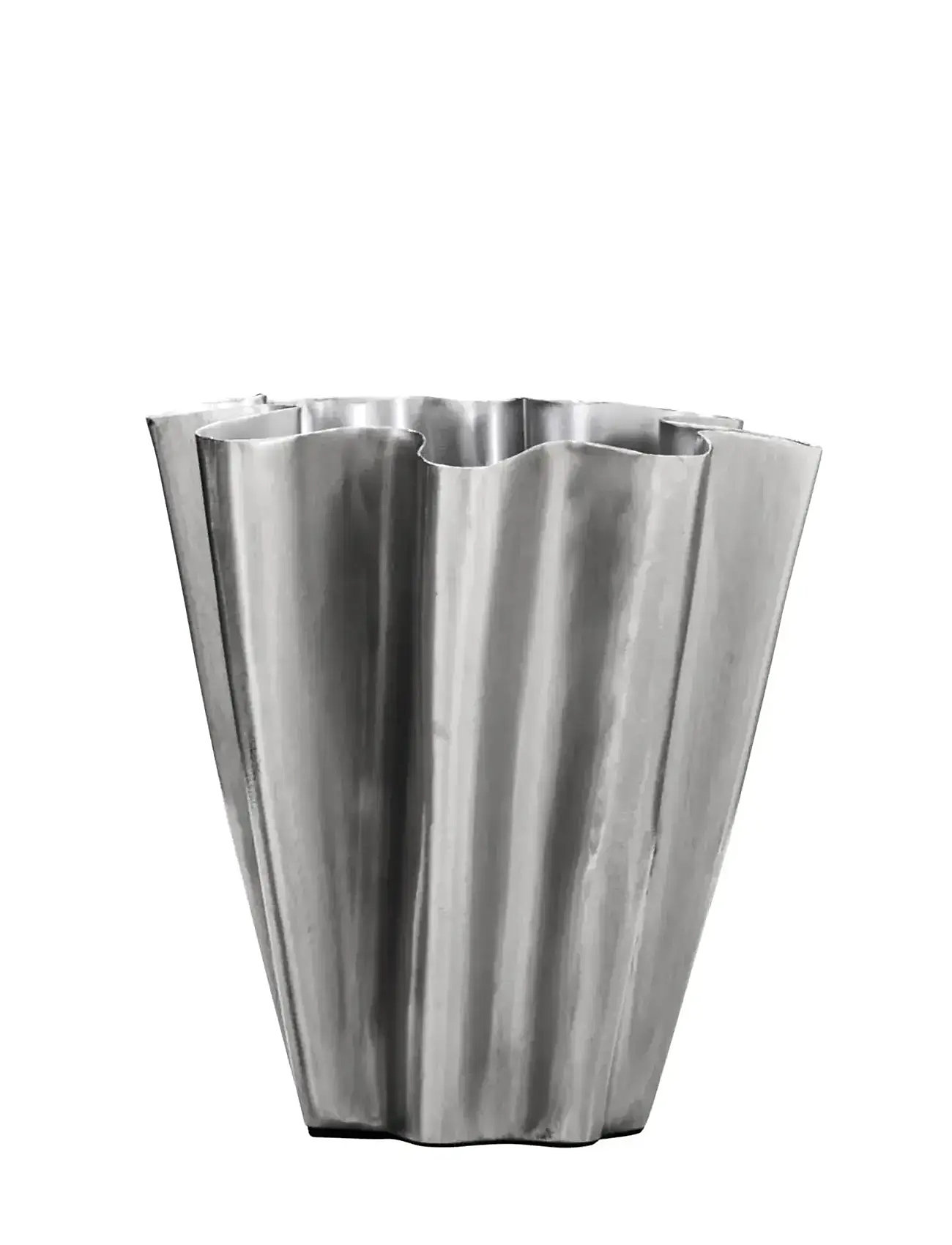 HOUSE DOCTOR Vase, Hdflood, Børstet Sølvfinish Silber - H13.0CM - Unisex