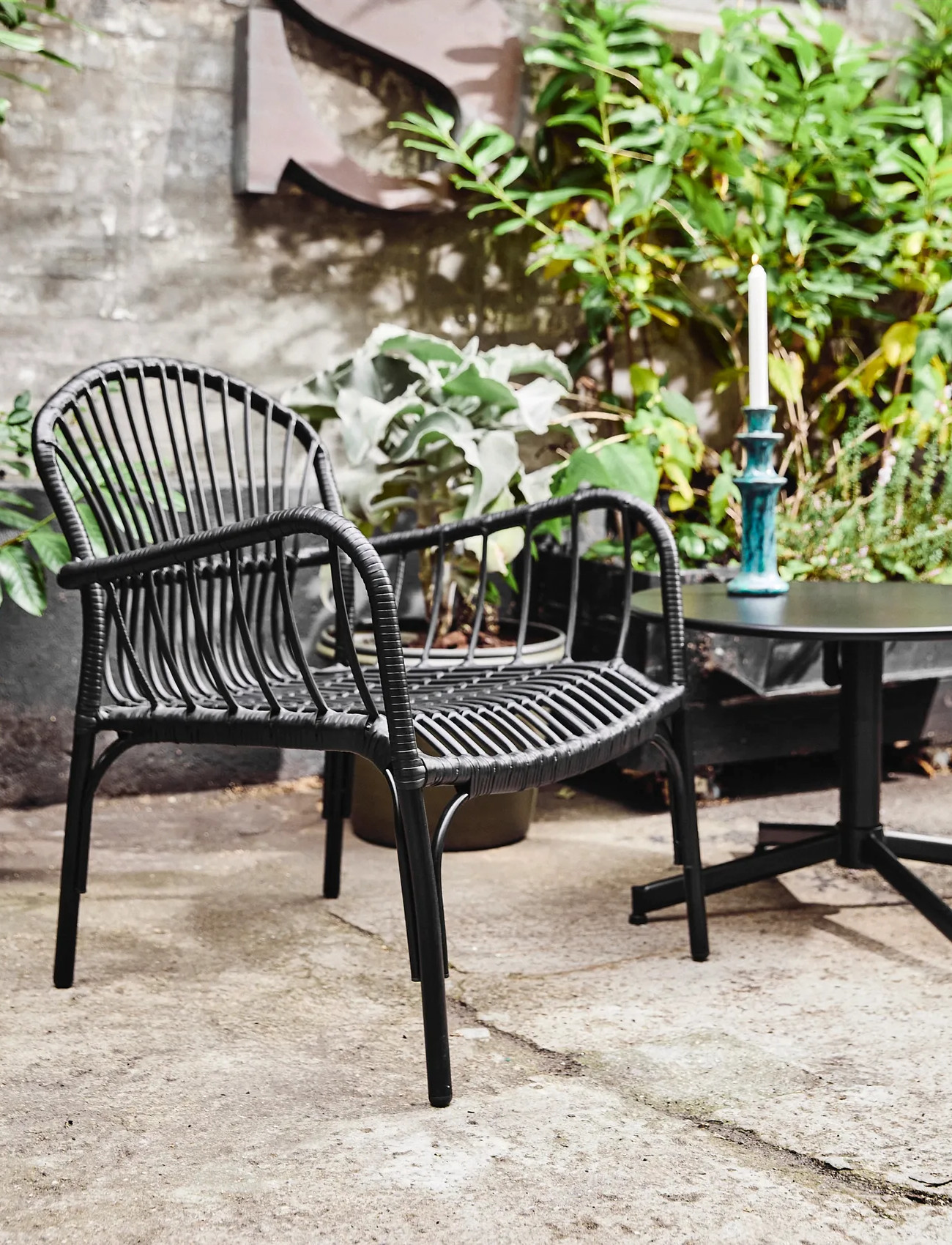 house doctor Lounge Chair, Hdbrea, Black, One Size, Black, Outdoor Environment > Outdoor Seating, Unisex