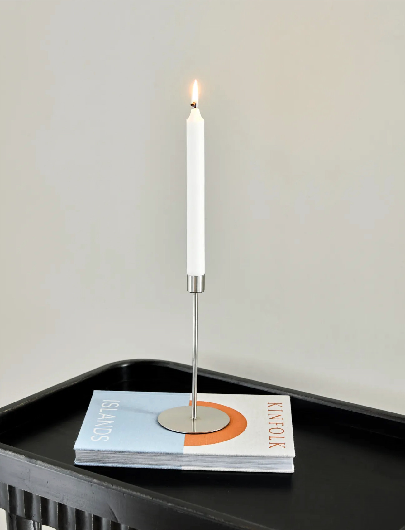 house doctor Candle Stand, Hdanit, Silver Finish, One Size, Silver, Candle & Tealight Holders > Candle Holders, Unisex