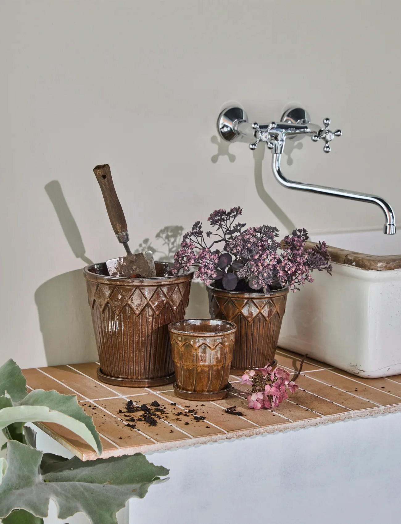house doctor Planter, Hdcora, Brown, One Size, Brown, Dekoration > Blomsterpotter, Unisex