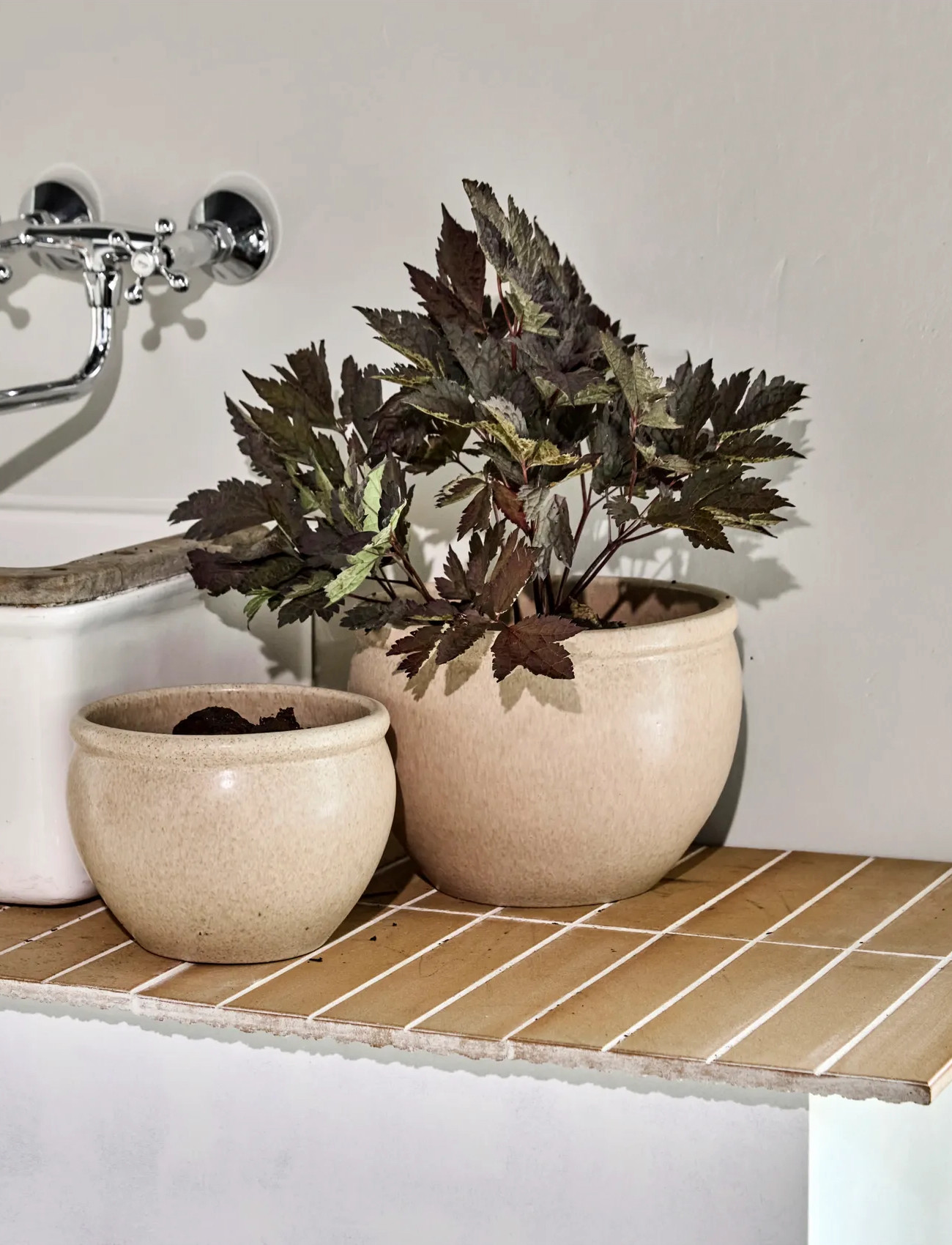 house doctor Planter, Hdvale, Beige, One Size, Beige, Dekoration > Blomsterpotter, Unisex