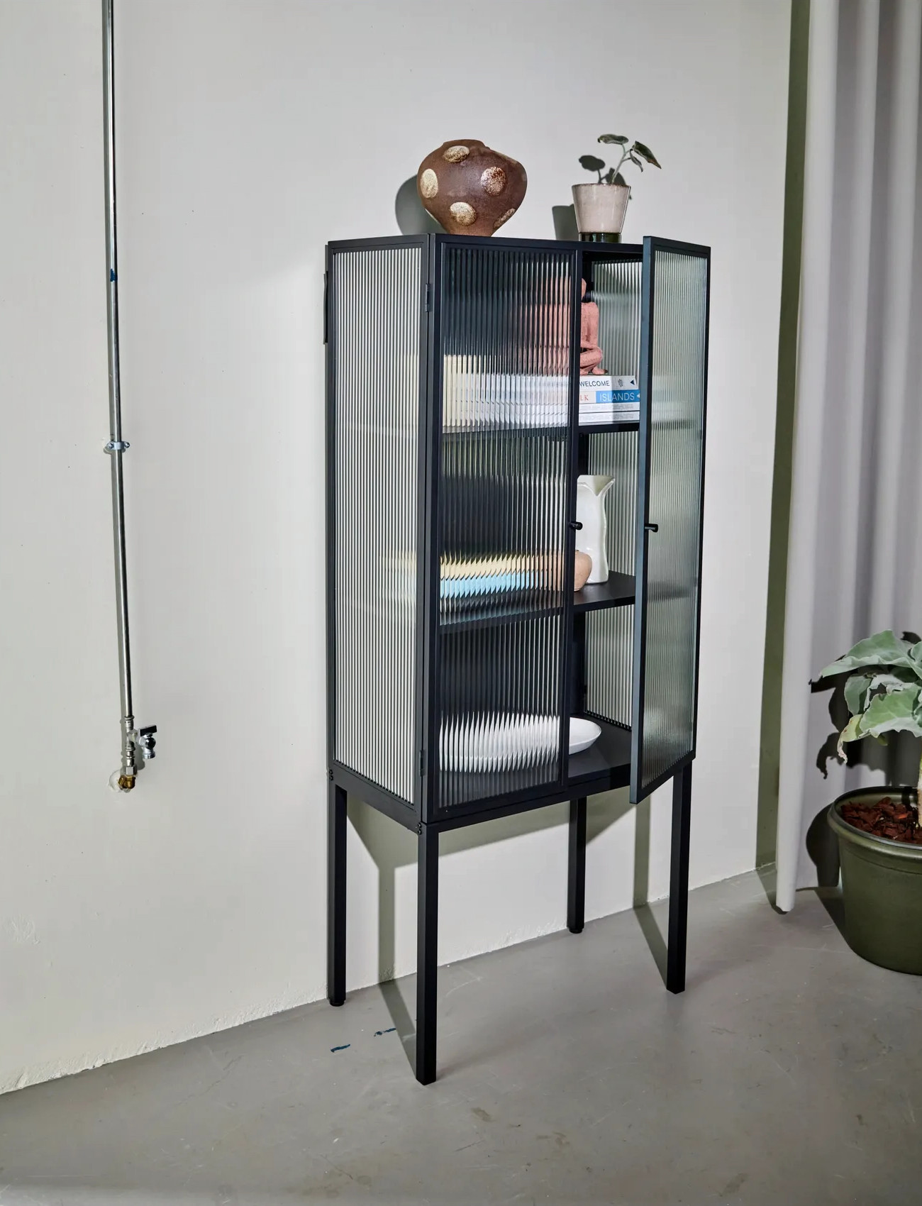 house doctor Cabinet, Hdcabin, Black, One Size, Black, Møbler > Skab, Unisex