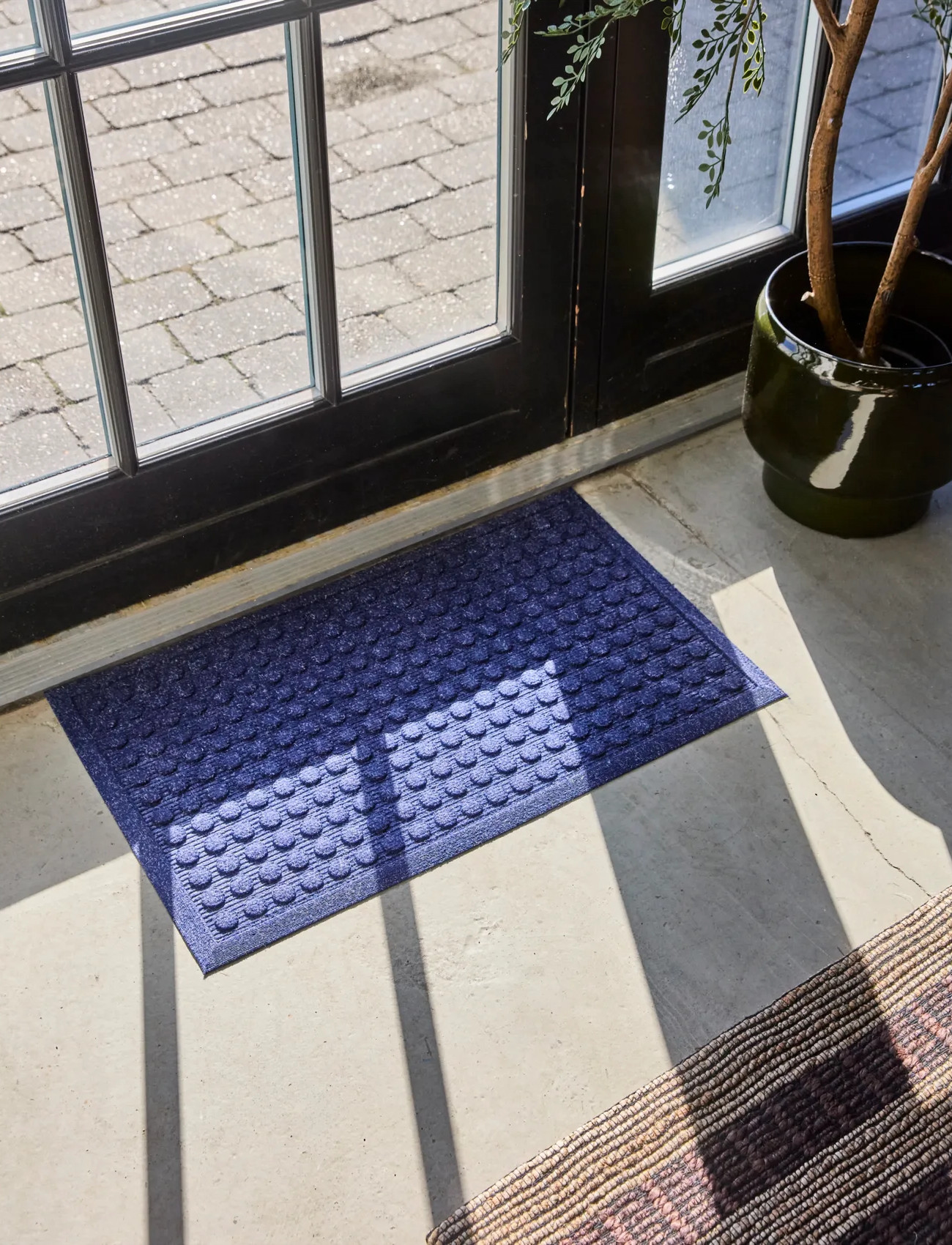 house doctor Door Mat, Hdentry, Rectangle, Blue, One Size, Blue, Tæpper > Dørmåtter, Unisex