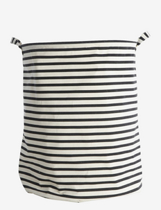 Stripes Laundry bag - wäschekörbe - black