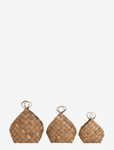 Conical Baskets - storage baskets - brown