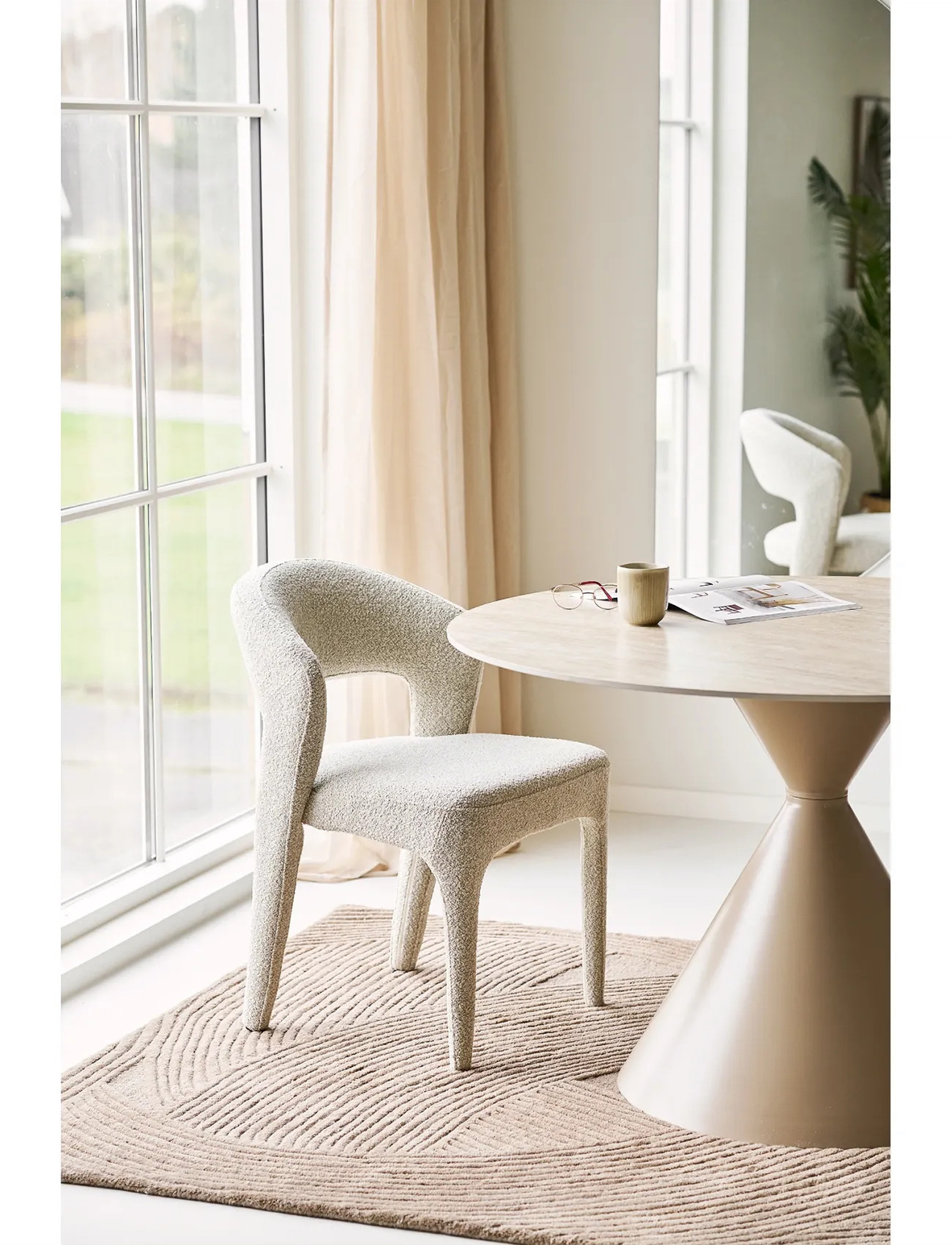 House Nordic Viro, 61X57X79 cm, Beige, Stole Og Skamler > Stole, Unisex