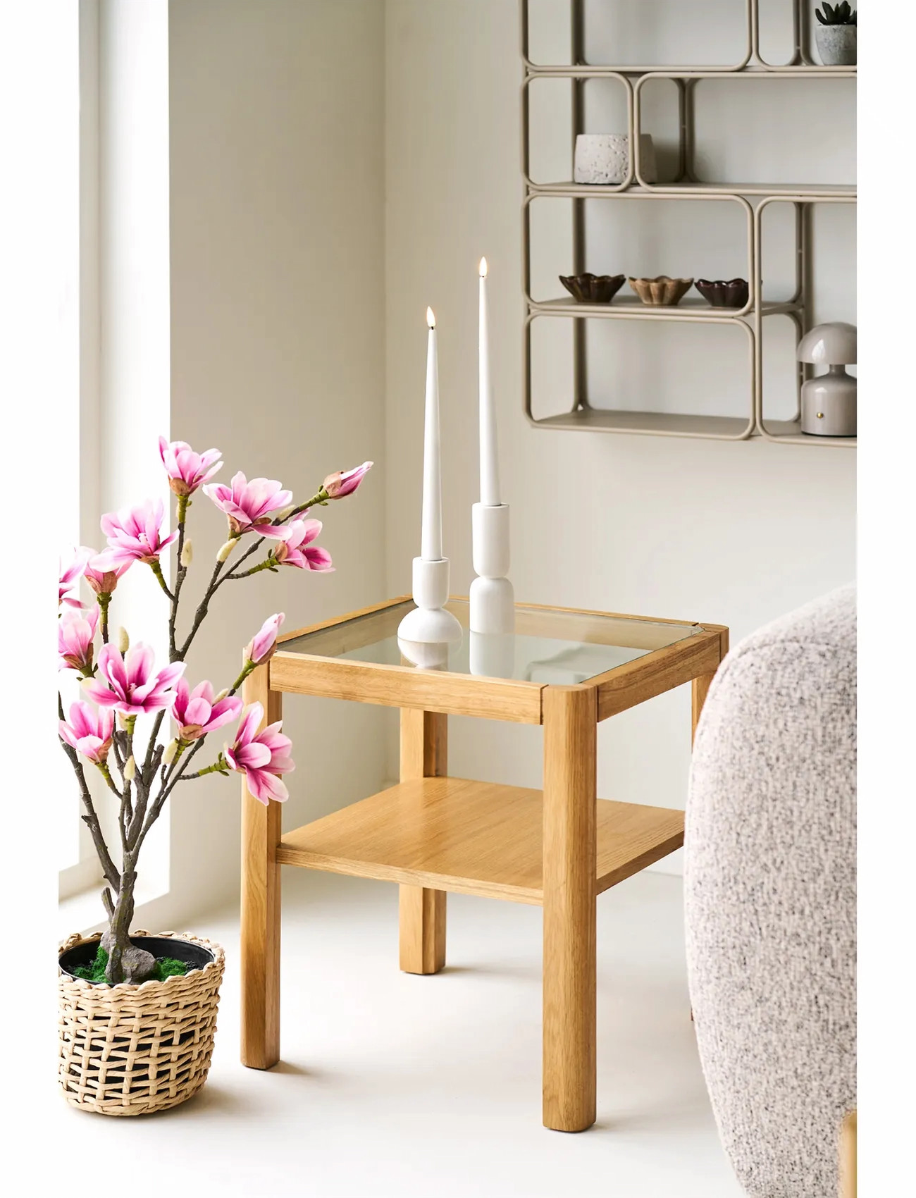 House Nordic Havo, 40X40X45 cm, Beige, Borde > Sideborde Og Små Borde, Unisex