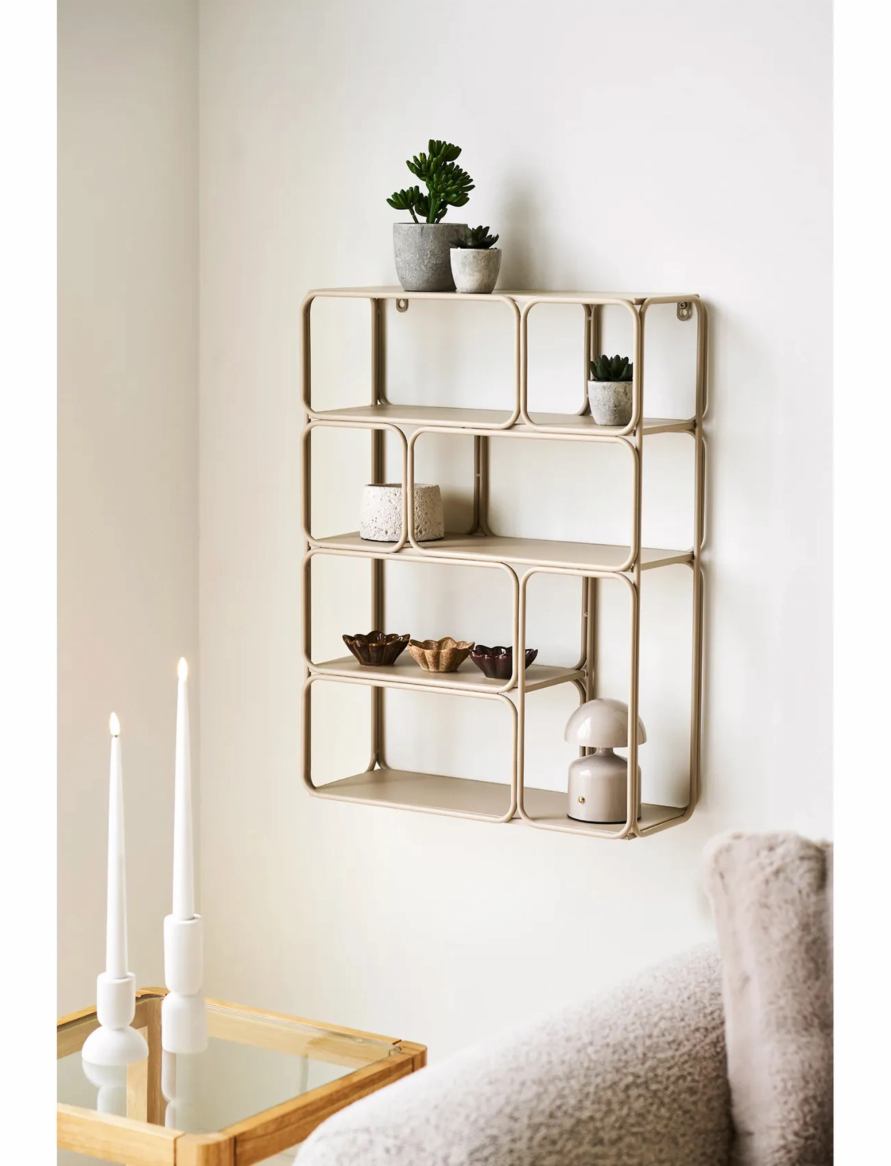 House Nordic Linde, 18X48X64 cm, Beige, Møbler > Hylder, Unisex