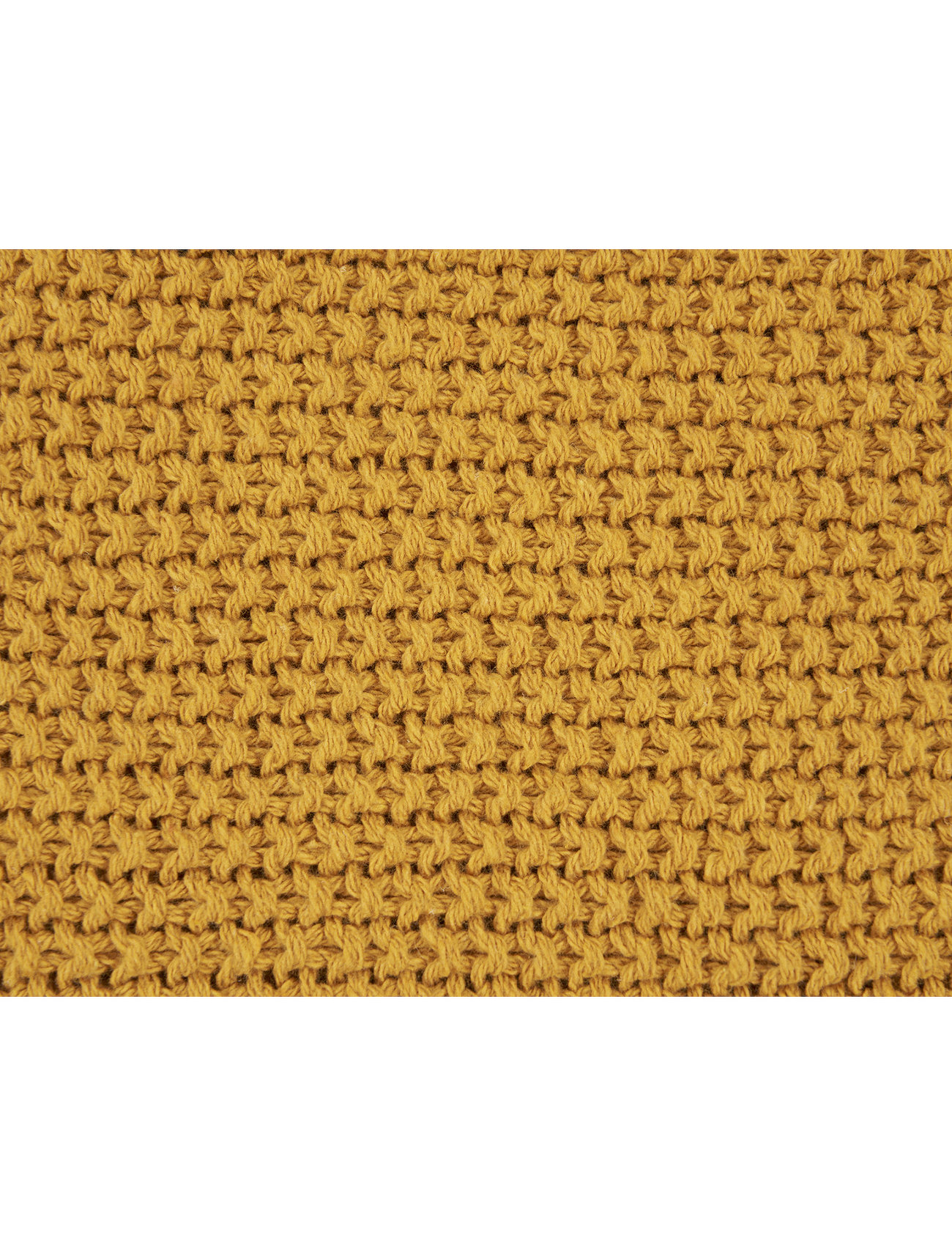 House Nordic Nia - Blanket - Plaid, Cotton, Ochre 130X170 cm, X130X170 cm, Orange, Puder & Tæpper > Tæpper & Plaider, Unisex