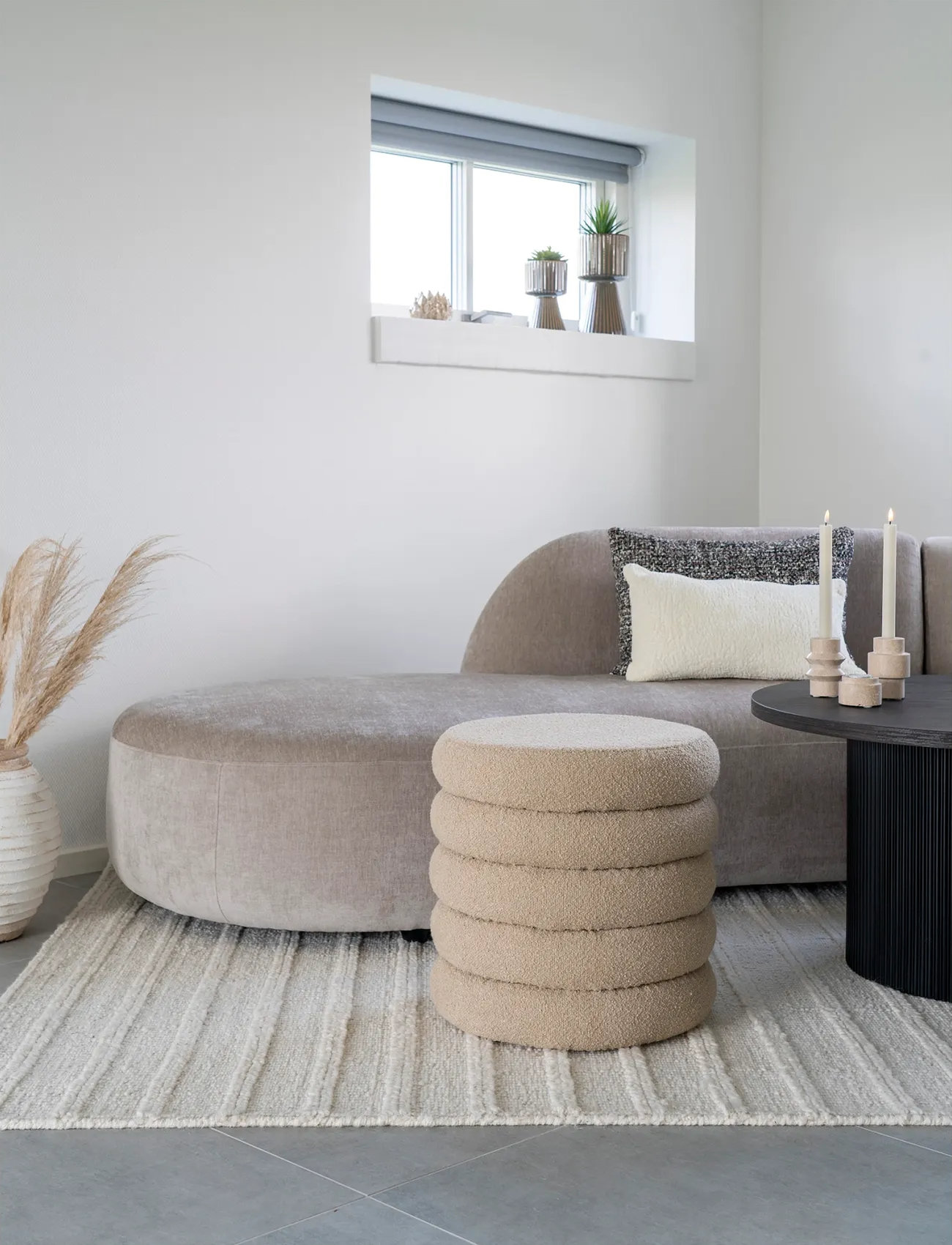 House Nordic Rug, 1X160X230 cm, Beige, Tæpper > Uldtæpper, Unisex