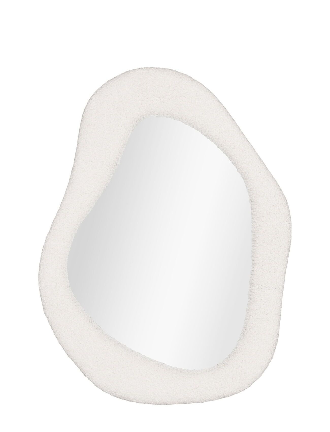 Frida - Mirror, Teddy, White 46,5X61 Cm Home Furniture Mirrors Wall Mirrors White House Nordic