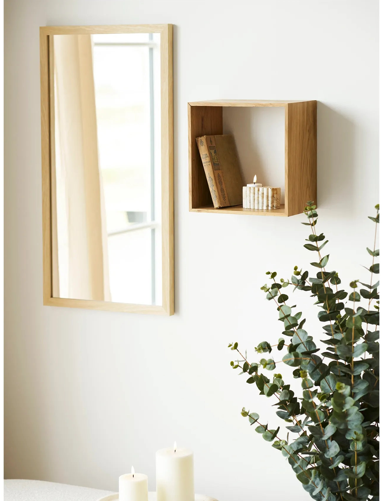 House Nordic Magna - Wall Shelf, Oak, Natural, 30X18X30 cm, 18X30X30 cm, Møbler > Hylder, Unisex