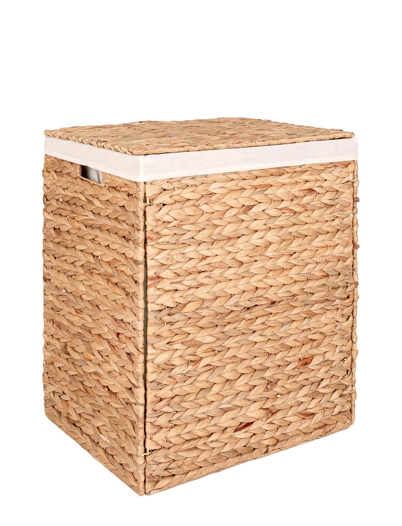 House Nordic Siva - Laundry Basket, Water Hyacinth, Natural, 43X32X55 Cm Beige