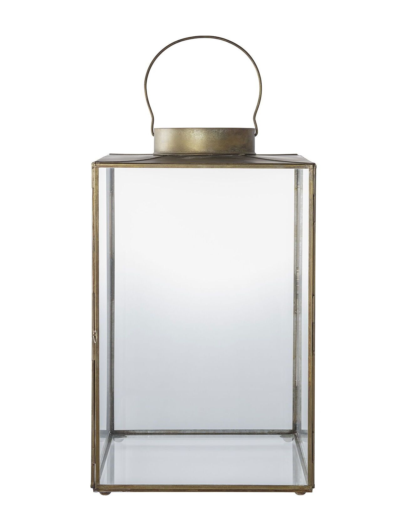 House Nordic Lene - Lantern, Metal/Glass, Antique Brass Look Guld