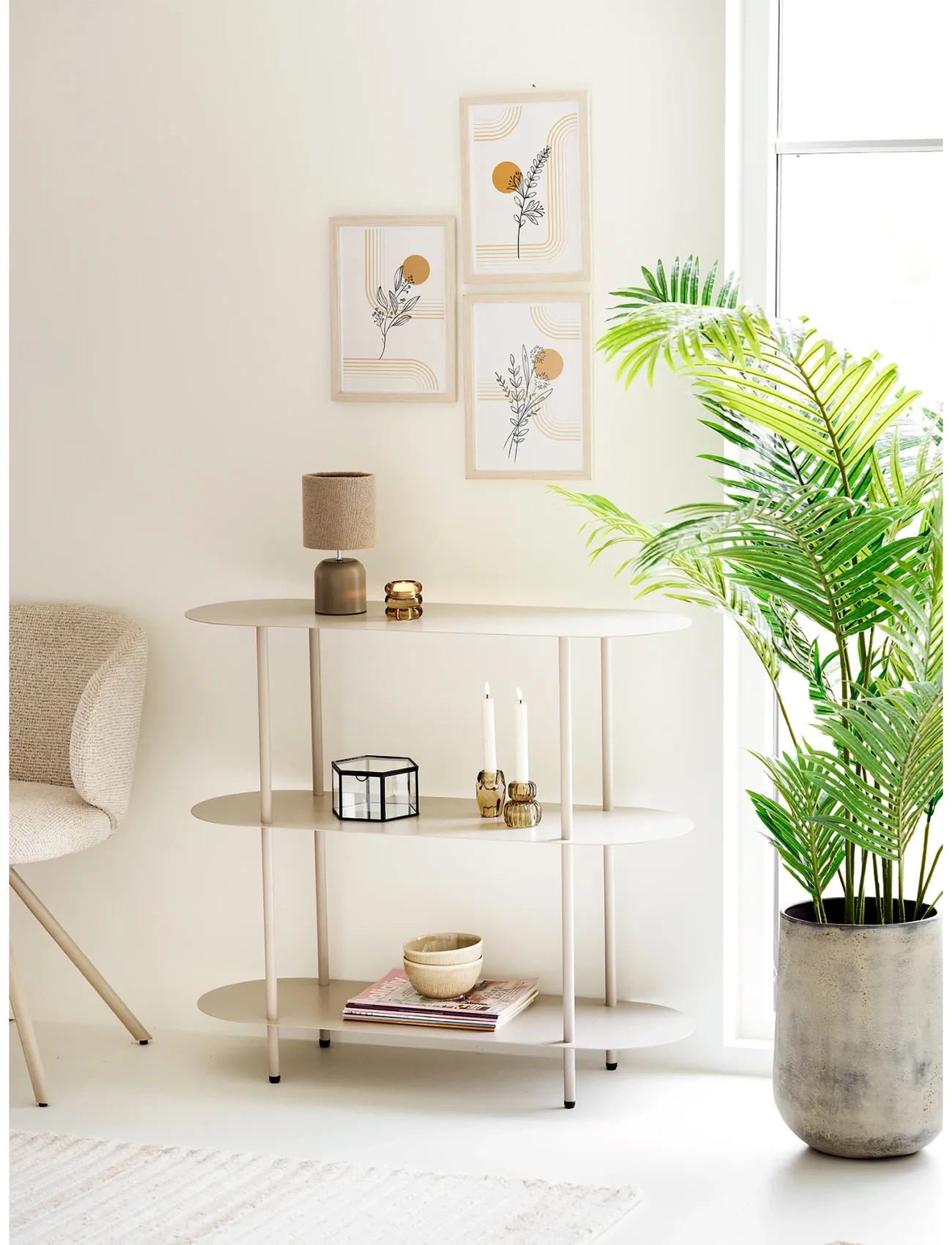 House Nordic Mora, 12.5X12.5X24 cm, Beige, Lamper > Bordlamper, Unisex