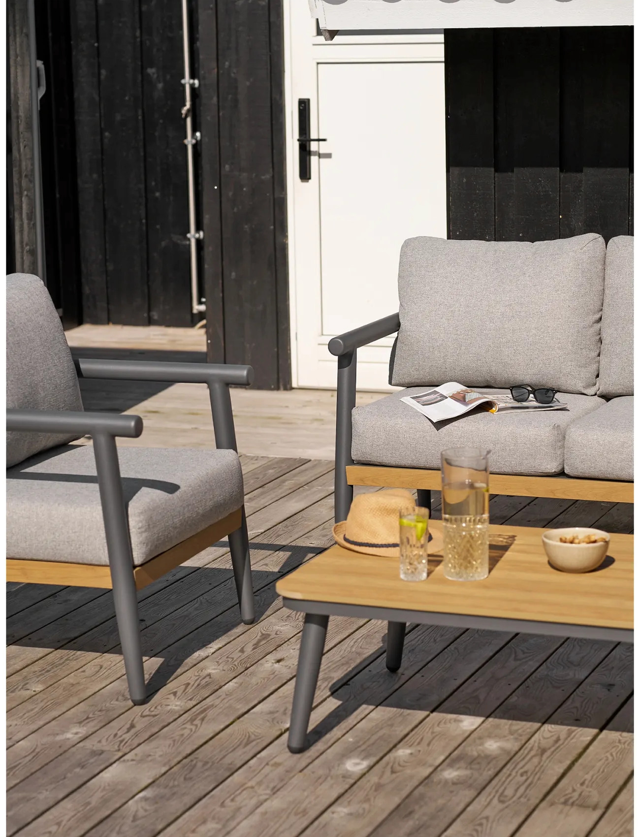 House Nordic Como, 105X179.5X65 cm, Grey, Outdoor Environment > Outdoor Seating, Unisex