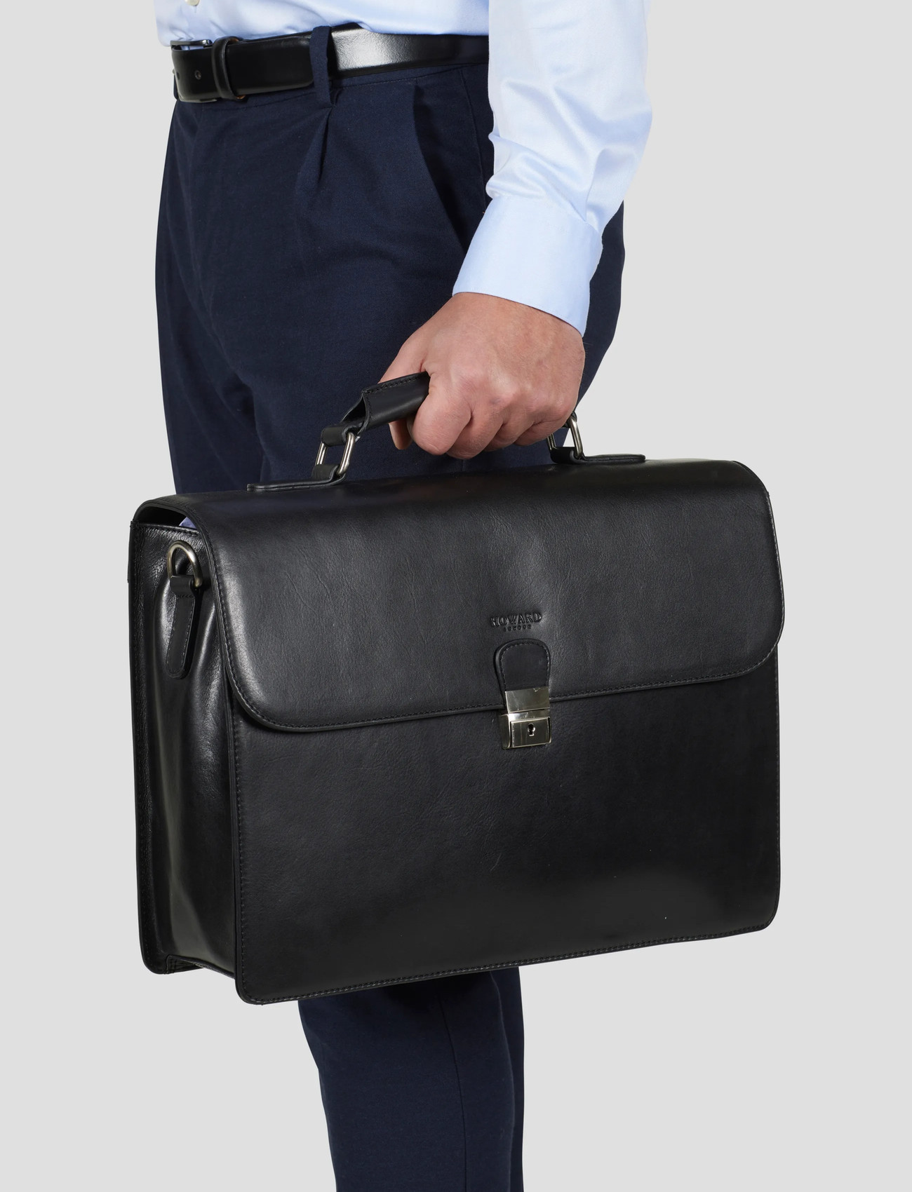 Howard London Breifcase Bag Eric, One Size, Black, Tasker > Computertasker, Herre