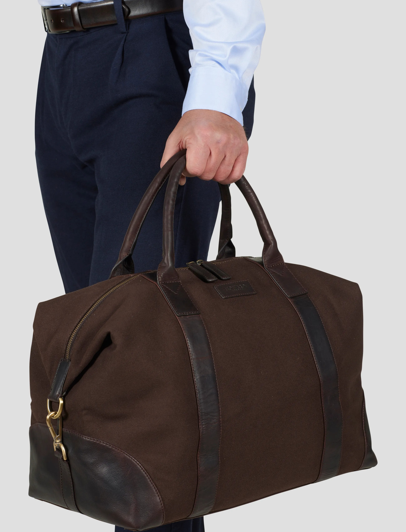 Howard London Howard Steven Canvas Weekendbag, One Size, Brown, Weekend Bags > Overnight Bags, Herre