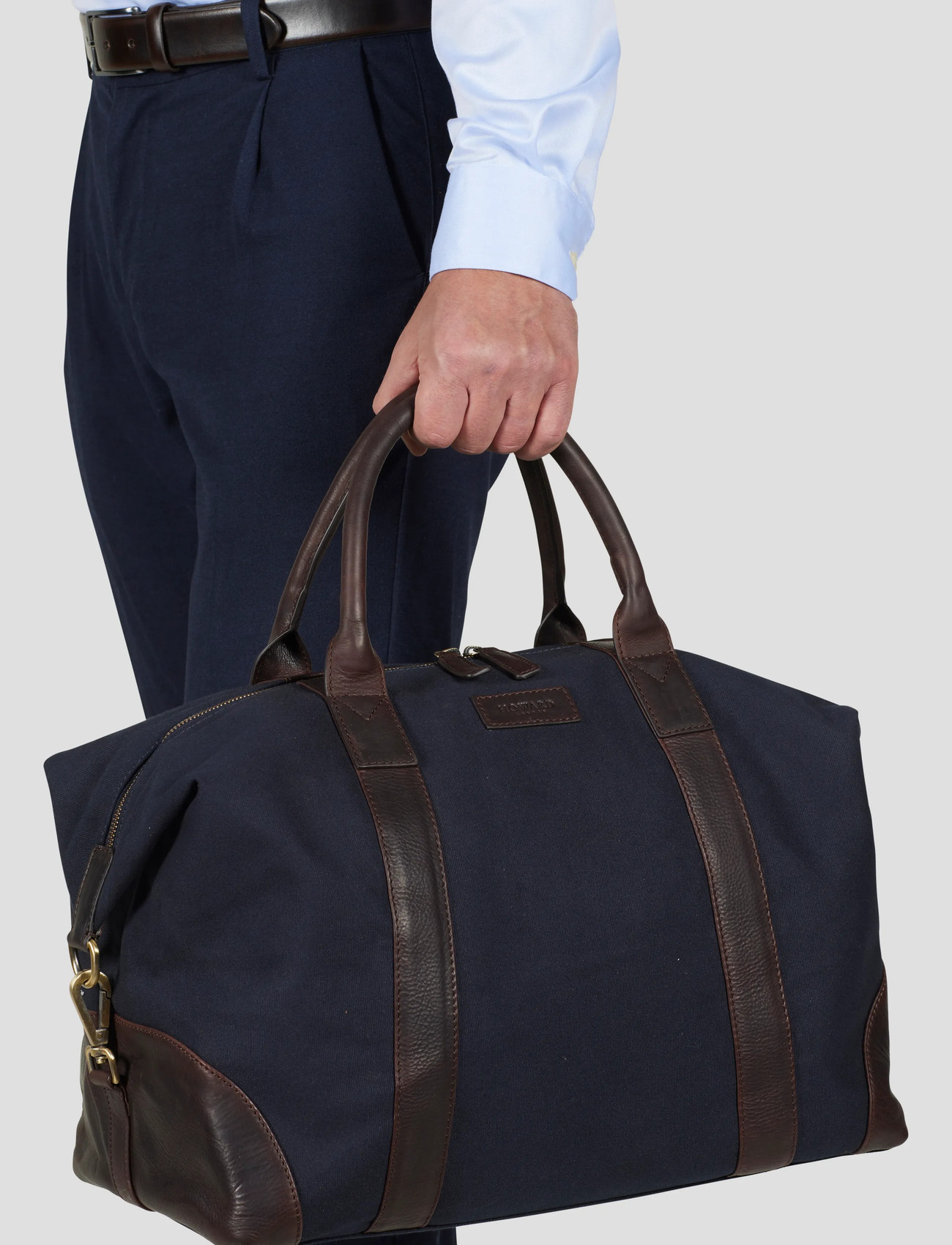 Howard London Howard Steven Canvas Weekendbag, One Size, Navy, Weekend Bags > Overnight Bags, Herre