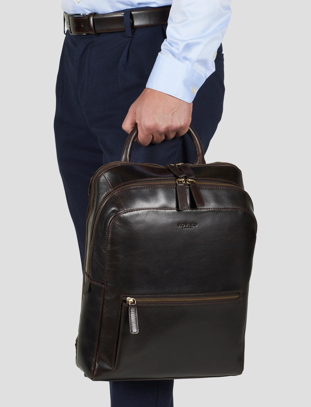 Howard London Howard Backpack Byron, One Size, Black, Backpacks > Business Backpacks, Herre