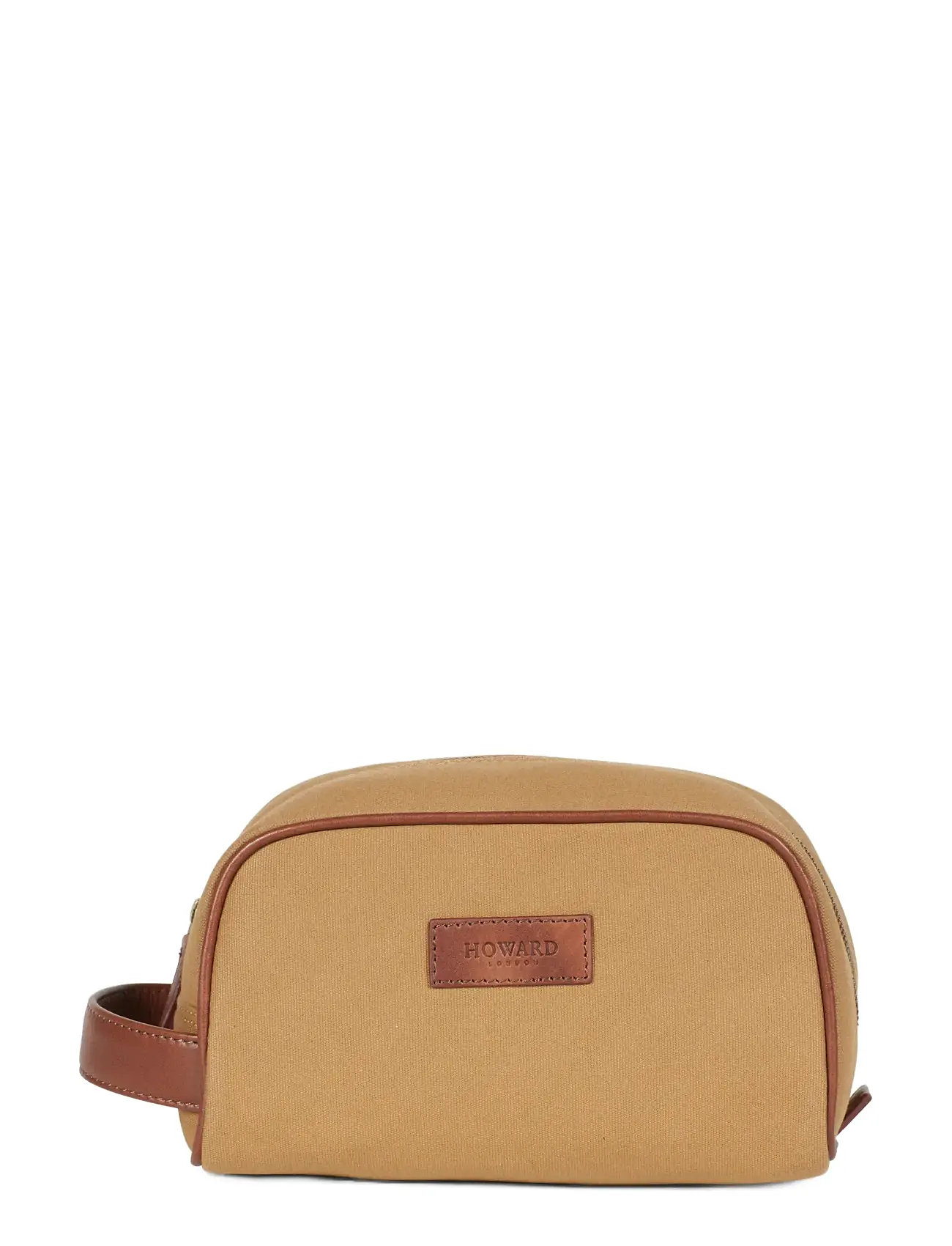 Howard London Howard Canvas Washbag, One Size, Brown, Tasker > Toilettasker, Herre