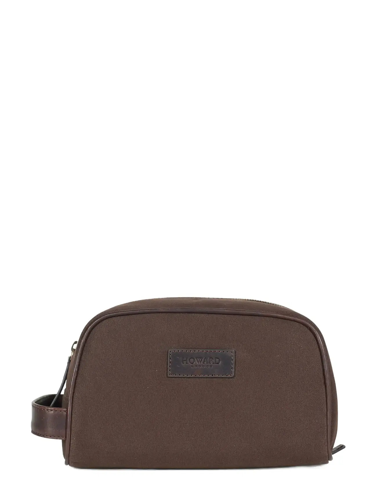Howard London Howard Canvas Washbag, One Size, Brown, Tasker > Toilettasker, Herre
