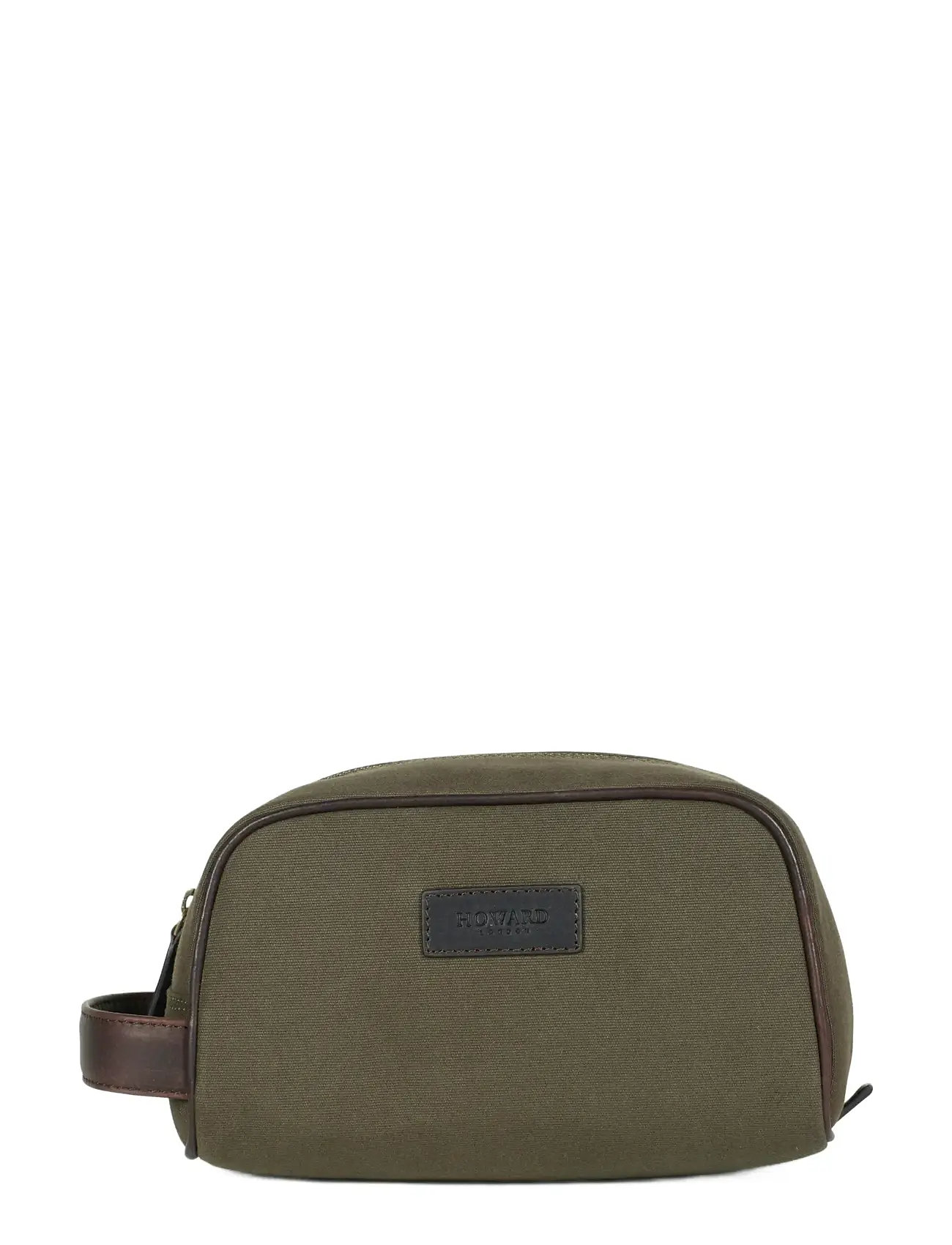 Howard London Howard Canvas Washbag, One Size, Khaki green, Tasker > Toilettasker, Herre