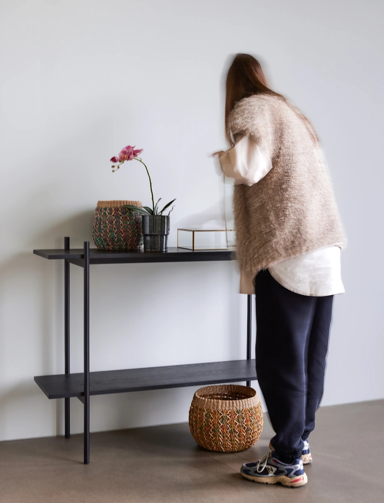 Hübsch Norm Shelf Single Small Black, One Size, Black, Møbler > Hylder, Unisex