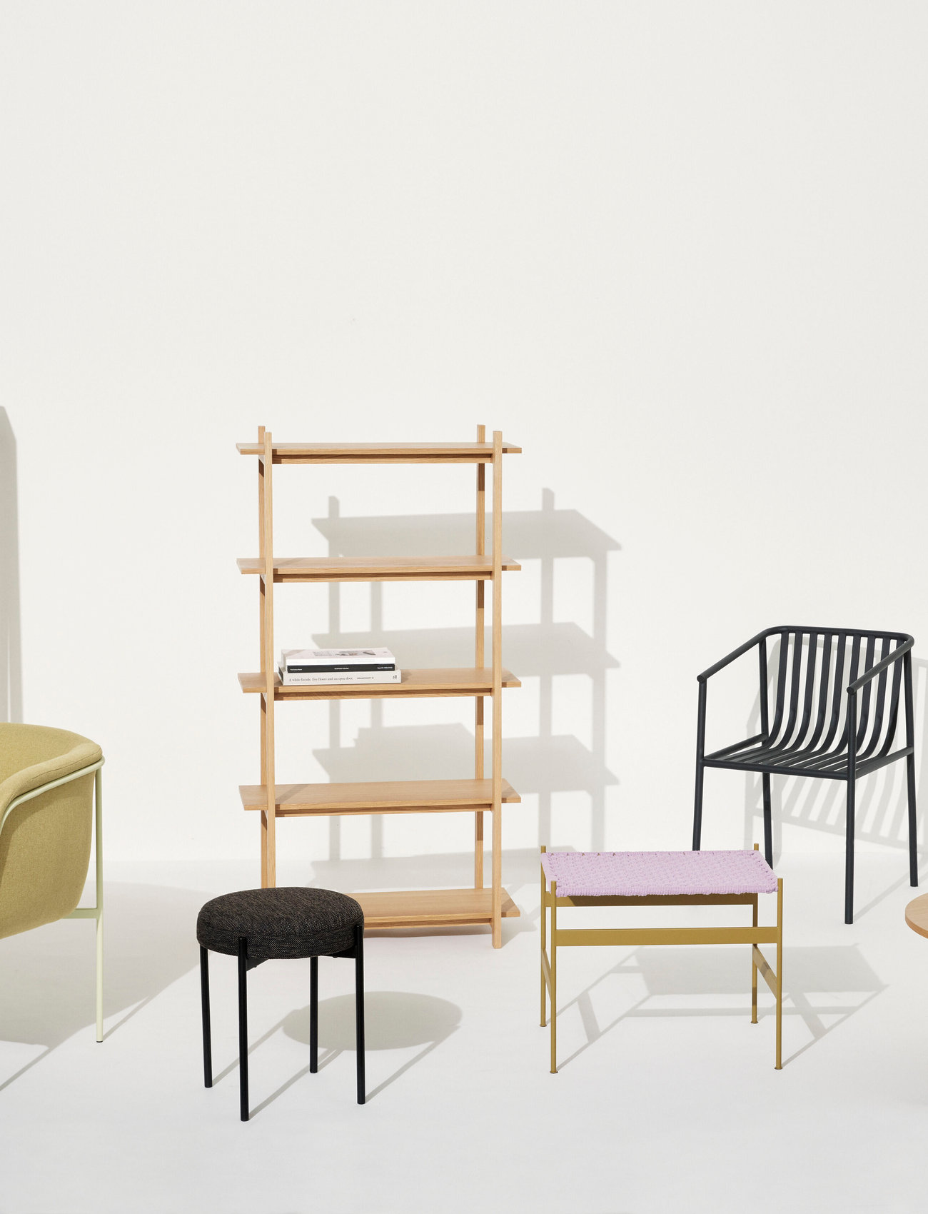 Hübsch Epoch Shelf Unit Natural, One Size, Beige, Møbler > Hylder, Unisex