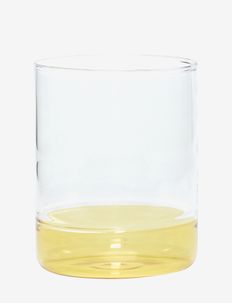 Kiosk Glass - drinking glasses & tumblers - clear/yellow