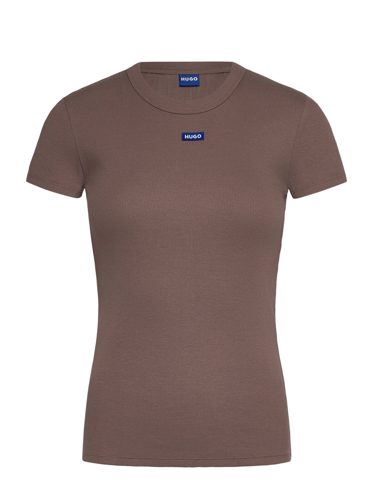 HUGO Blau Easy Tee_B Braun - XL - Damen