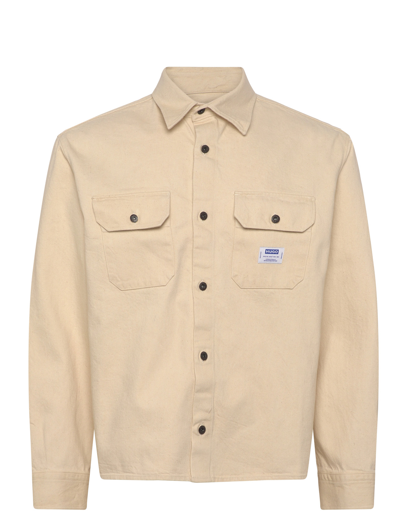 HUGO BLUE Ekynone, L, Cream, Skjorter > Denim-Skjorter, Herre