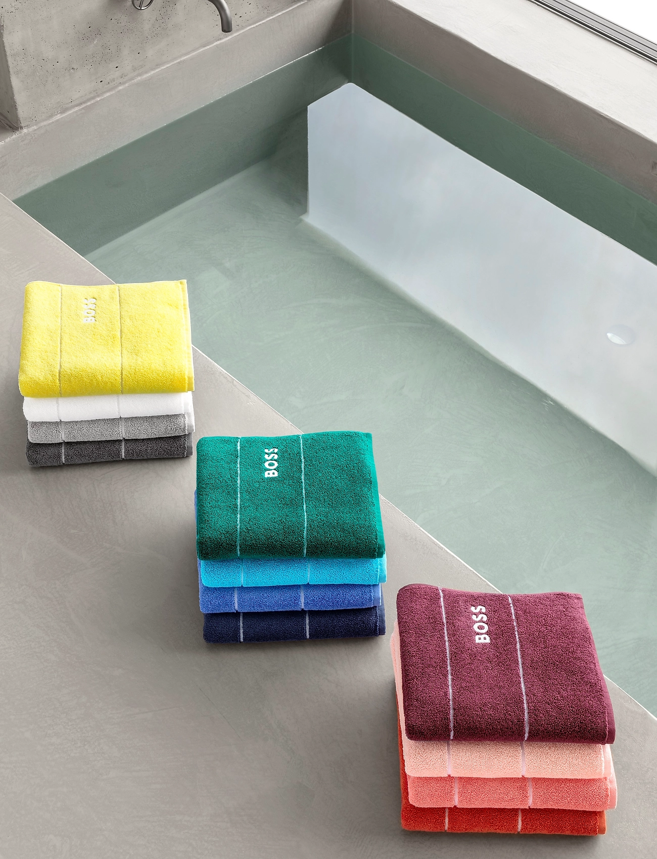 Boss Home Plain Bath Sheet, 100X150 cm, Pink, Håndklæder & Badehåndklæder > Badehåndklæder, Unisex