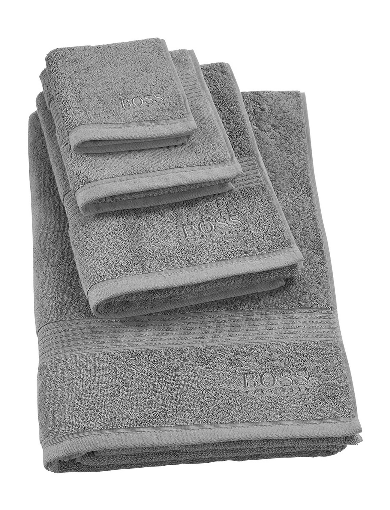Boss Home Loft Guest Towel, 40X60 cm, Silver, Håndklæder & Badehåndklæder > Badehåndklæder, Unisex