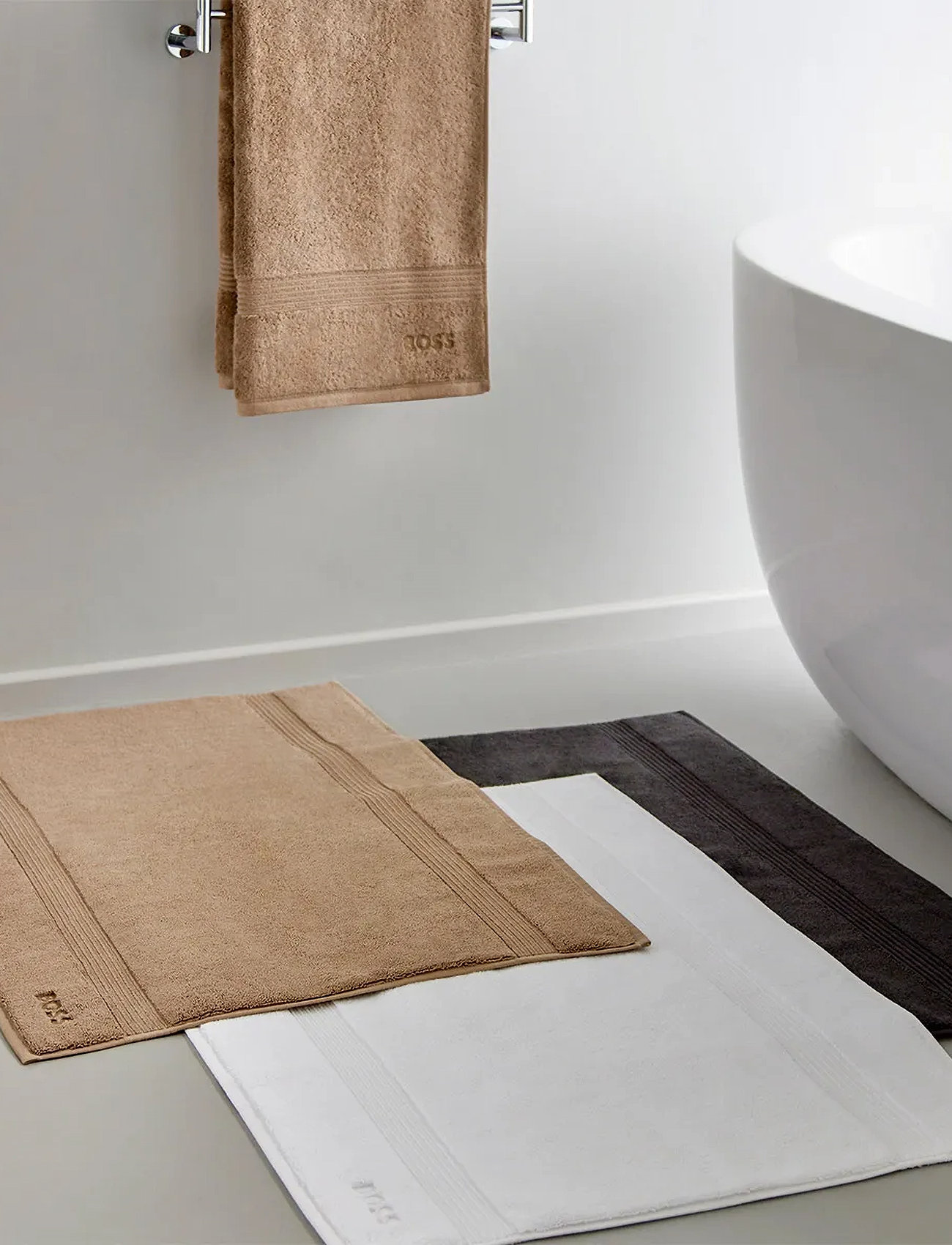 Boss Home Loft Bath Mat, 60X90 cm, Beige, Tæpper > Badetæpper, Unisex