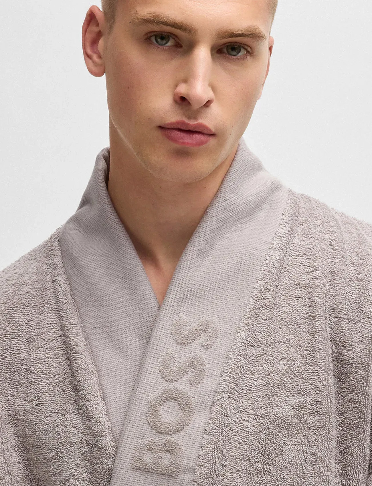 Boss Home Plain Bath Robe, M, Grey, Nat- Og Loungewear > Morgenkåber, Dame