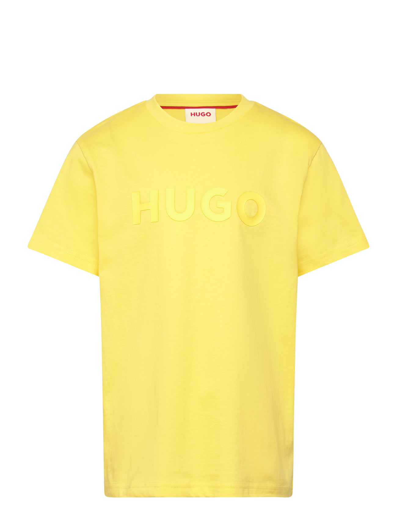 Hugo Kids Short Sleeves Tee-Shirt, 128, Yellow, T-Shirts > Kortærmede, Børn